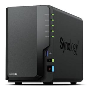 Nas tower synology ds225+ 2xhdd 3.5“/2.5“ sata 1x1gbe 1×2.5gbe 2gb ram cpu 4c 2.0 ghz intel celeron j4125