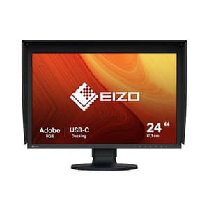 Eizo monitor 24, 16:10, 1920×1200, wide gamut, ips lcd, calibration sensor, 400 cd/sqm, usb-c (disp
