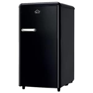 Dcg frigo monoporta linea retro` 100lt e nero mf100b