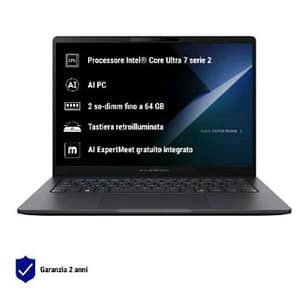 Asus expertbook b3 b3605cca-mb0909x copilot+ pc 16 wqxga intel core ultra 7 255h ram 16gb-ssd 1tb nvme-intel arc graphics 140t-wi-fi 6e-win 11 prof (90nx08n1-m01180)