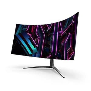 Acer predator x45 monitor curvo 44.5 4k oled 240hz 0.03ms multimediale usb-c/hdmi/displayport
