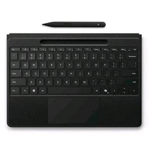 Microsoft surface flex keyboard + slim pen tastiera wireless layout italiano per surface pro 11th edition, surface pro 10 for business, surface pro 9, surface pro 8 nero