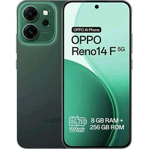 Oppo reno 14f 5g dual sim 6.57 octa core 256gb ram 8gb 5g vodafone italia luminous green