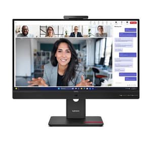 Lenovo monitor 23,8 led ips 16:9 fhd 6 ms 250 cdm, webcam, pivot, vga/dp/hdmi, multimediale, t24-4v