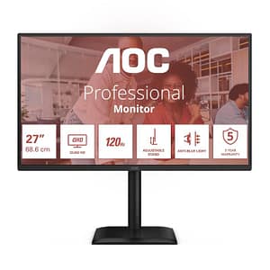 Aoc e4 q27e4cv monitor pc 68,6 cm (27) 2560 x 1440 pixel quad hd led nero
