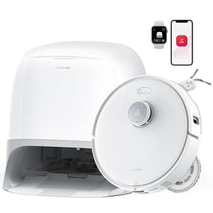 Roborock qrevo curv 5a1 senza sacchetto nero, bianco