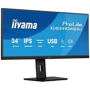 Iiyama prolite xub3493wqsu-b6 monitor pc 86,4 cm (34) 3440 x 1440 pixel ultrawide quad hd led nero