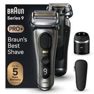 Braun series 9 pro+ 9565cc wet & dry rasoio trimmer metallico