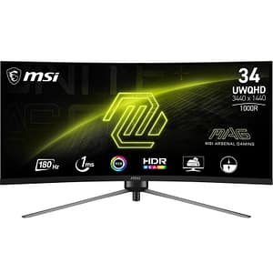 Msi mag 345cqrde monitor pc 86,4 cm (34) 3440 x 1440 pixel ultrawide dual quad hd nero