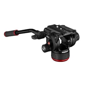 Manfrotto 504x testa per treppiede nero alluminio 1/4, 3/8 fluido