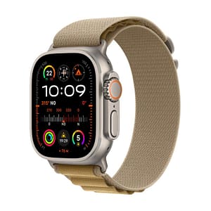 Apple watch ultra 2 gps + cellular 49mm cassa in titanio con tan alpine loop – medium