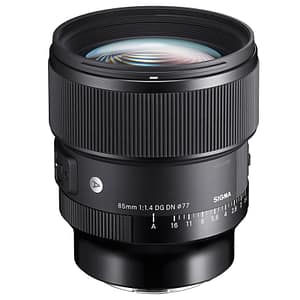 Sigma 85mm / f 1.4 dg dn art milc/srl teleobiettivo nero