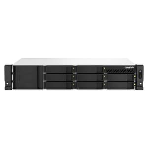 Qnap ts-864eu-8g server nas e di archiviazione armadio (2u) collegamento ethernet lan nero