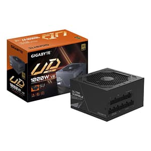 Gigabyte ud1000gm pg5 v2 alimentatore – pcie gen 5.1, 80 plus gold, design completamente modulare, ventola da 120 mm,