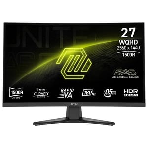 Msi mag 275cqfde e18 monitor pc 68,6 cm (27) 2560 x 1440 pixel wide quad hd nero