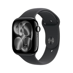 Apple watch series 11 gps + cellular 46mm jet black aluminium gehäuse mit sport band (black) – s/m