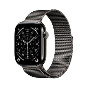 Apple watch series 11 gps + cellular 46mm slate titanium gehäuse mit slate milanese loop – m/l