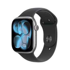 Apple watch series 11 gps 46mm space grey aluminium gehäuse mit sport band (black) – m/l