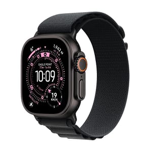 Apple watch ultra 3 gps + cellular 49mm black titanium case with black alpine loop – small