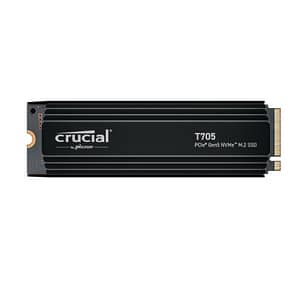 Crucial t705 nvme ssd 1 tb m.2 2280 pcie 5.0 mit kühlkörper