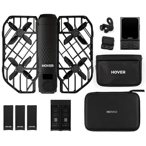 Hoverair kamera-drohne x1 pro ultimatives fahrrad-set schwarz