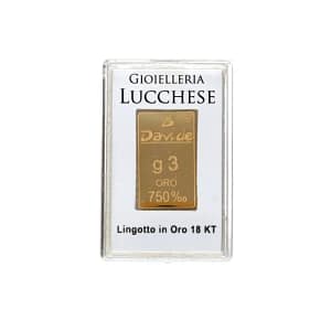 Lingotto 3 Grammi Oro 750 18KT
