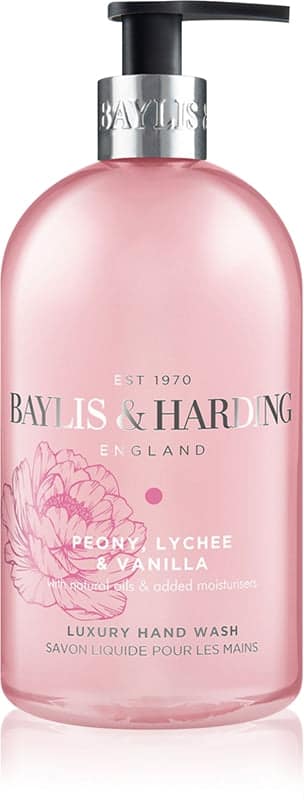 Baylis & Harding Peony, Lychee & Vanilla sapone liquido per le mani effetto idratante 500 ml