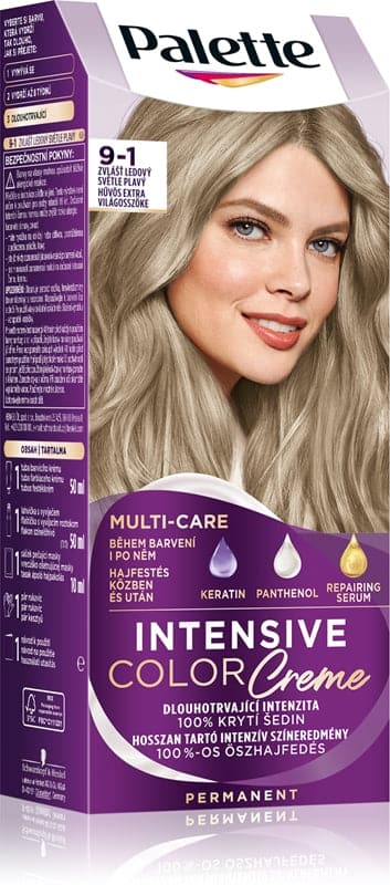 Schwarzkopf Palette Intensive Color Creme tinta permanente per capelli colore 9-1 Cool Extra Light Blonde