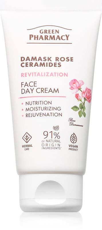 Green Pharmacy Damask Rose & Ceramides crema giorno per il viso nutriente intensa 50 ml