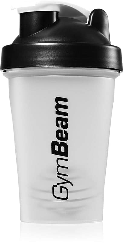 GymBeam Blend shaker per lo sport colore Transparent & nero 400 ml