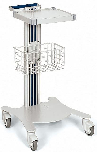 Carrello Medicale Multifunzione con 1 ripiano 26x26cm e cestino SUPER EASY BASIC (H.79cm)