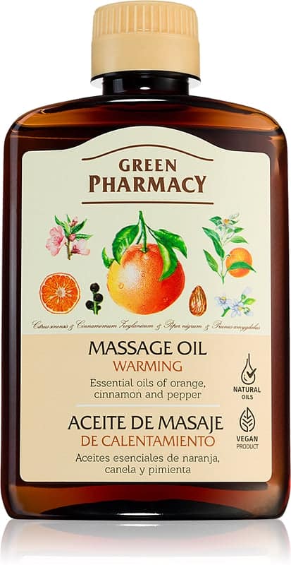 Green Pharmacy Essential oils of Orange olio massaggio riscaldante 200 ml