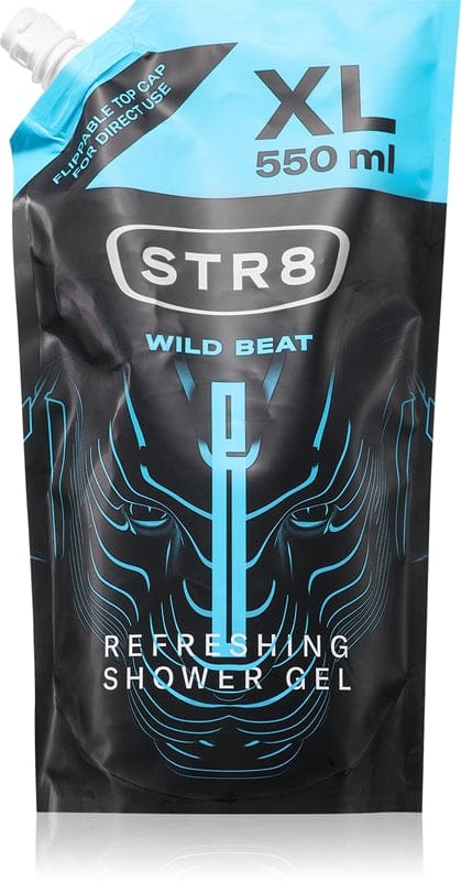 STR8 Wild Beat gel doccia ricarica per uomo 550 ml
