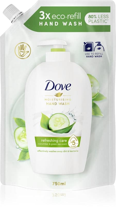 Dove Refreshing Care sapone liquido per le mani ricarica Cucumber & Green Tea 750 ml