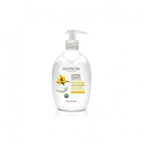 Glenova Glenova Sapone Liquido Mani E Viso Latte Di Mandorla E Fiori Di Vaniglia 500Ml