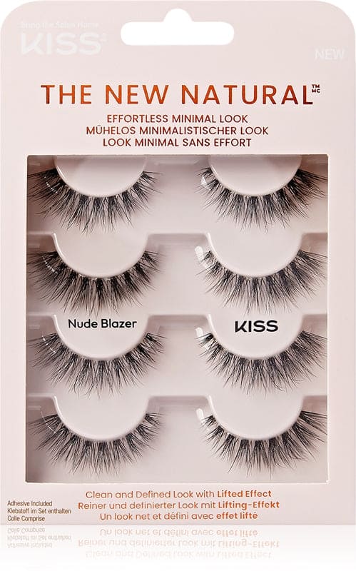 KISS The New Natural Effortless Minimal Look ciglia finte Nude Blazer 8 pezzi