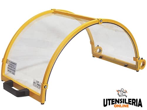 Schermo protettivo per tornio con attacchi LTF D.600x240mm