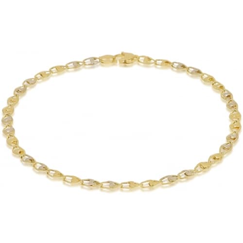 Bracciale Uomo in Oro Giallo e Bianco 803321718173