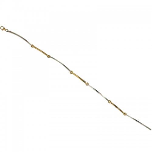 Bracciale Uomo in Oro Giallo e Bianco 803321721845