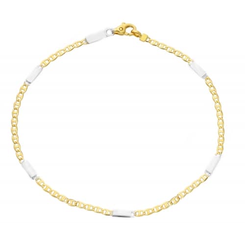 Bracciale Uomo in Oro Giallo e Bianco MMZ005GB21