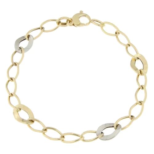 Bracciale Donna Oro Giallo Bianco GL100631