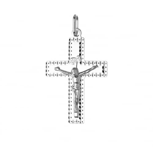 Ciondolo Croce Oro Bianco GL101745