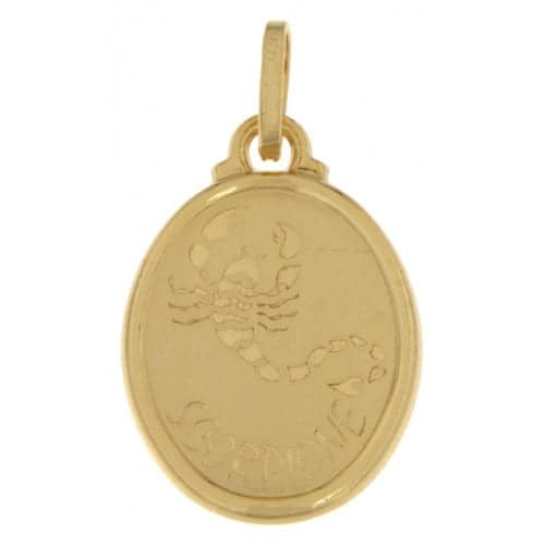 Ciondolo Segno Zodiacale Scorpione Oro Giallo GL100263