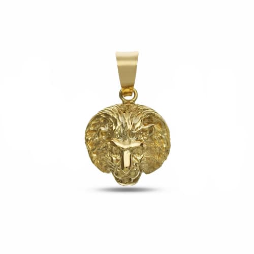Ciondolo Testa di Leone Oro Giallo 18 KT GL101957