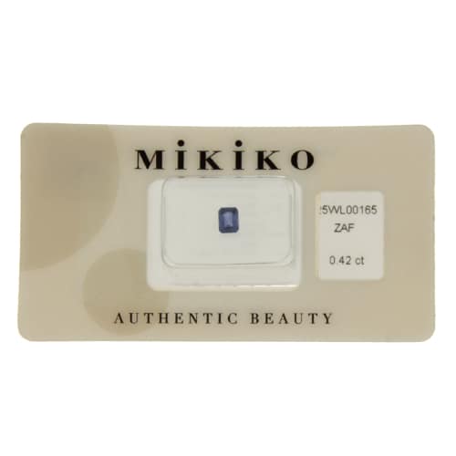 Mikiko Zaffiro Blu Blister Certificato 25WL00165