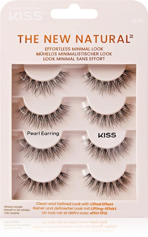KISS The New Natural Effortless Minimal Look ciglia finte Pearl Earring 8 pezzi