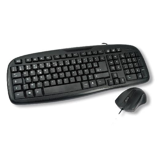 MCL ACK-2012/N tastiera Mouse incluso USB AZERTY francese Nero - nuovo