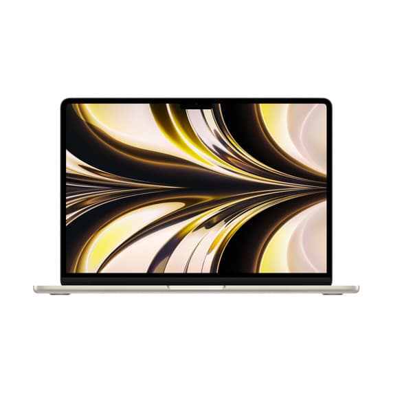 MacBook Air M2 (2022) 13,6′, 3,5 GHz 512 GB 8 GB Apple GPU 10, Starlight – QWERTY – Spagnolo – Ricondizionato – Condizioni eccellenti