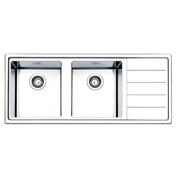 LAVELLO APELL LNP116.2IRBC 2 VASCHE A SINISTRA 116X50#CONSEGNA IN 3 SETTIMANE#