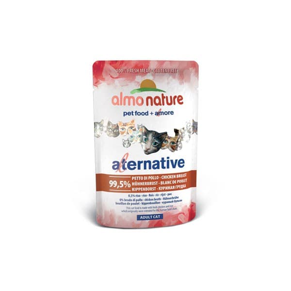 Almo Nature Alternative Fil. di Pollo per Gatti 55gr Peso Confezione 55 g – KIT 6x